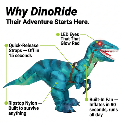 DinoRides Ride-On Dinosaur Costume